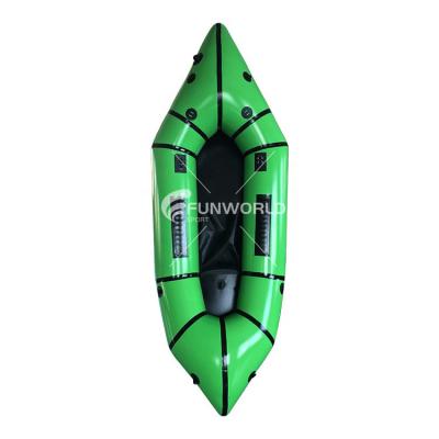 China TPU FUNWORLD good quality environmental friendly tpu racing back rafts hiking rafting tpu packraft whitewater transporter for sale