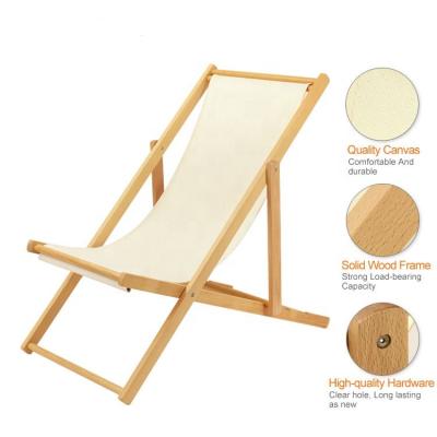 China Glamhom Folding Leisure Durable Lounge Outdoor Folding Wooden Camping Chairs for sale