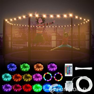 China FUNWORLD Theme Park Trampoline Color Changing Waterproof Flashing Trampoline Rim 16 Modes LED Lights With Remote Control For Trampoline for sale