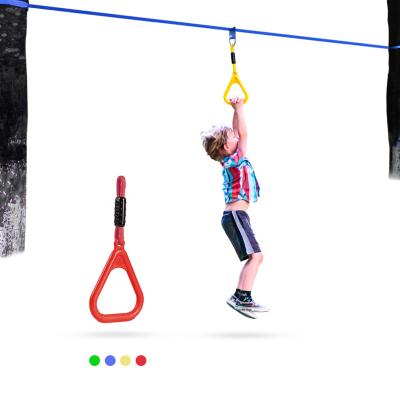 China Eco-friendly line loose line funsportgym ninja slackline slackline silver obstacle course hagning ninja obstacle course for sale