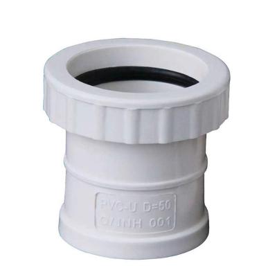 China Drainpipe fittings 50 75 110 160 PVC threaded expansion joints Reducing for sale