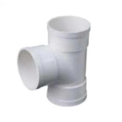 China Downpipe fittings 50 75 110 160 200PVC drainage tee Reducing for sale