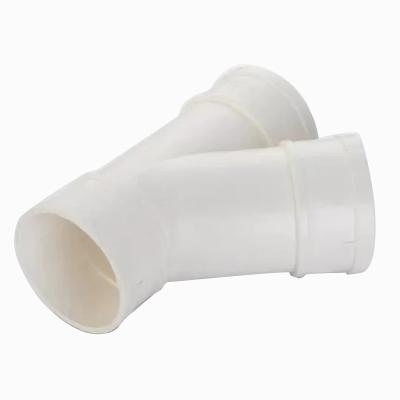 China Drainpipe fittings Launching 45 degrees equal diameter reduction 25 50 75 110 160 PVC diagonal tee Reducing for sale