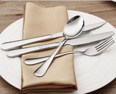 China Disposable Flatware Sets Heavy Duty Silver Cutlery Set B011 for sale