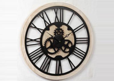 China Reloj rústico del arte de la pared del metal 3D en venta