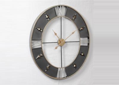 China Reloj silencioso creativo industrial del arte de la pared del metal del óvalo 3D en venta