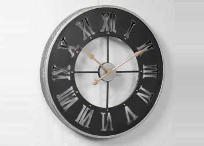 China 3D Circular Metal Wall Art Clock for sale