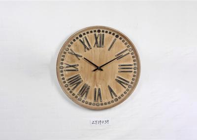 Cina 12 ore ZY19039 hanno scolpito intorno all'orologio di legno di arte della parete degli orologi in vendita