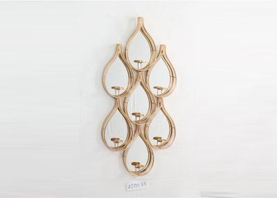 China Metal Teardrops Frame Sconce Candle Holder for sale