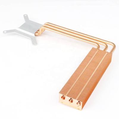 China door & New Window Way Design Copper Loop Fin Heatsink With Pipes for sale