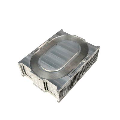 China Custom Stacked Radiator Fin Radiator Fiber Laser Radiator Friction Stir Welding Part Radiator for sale