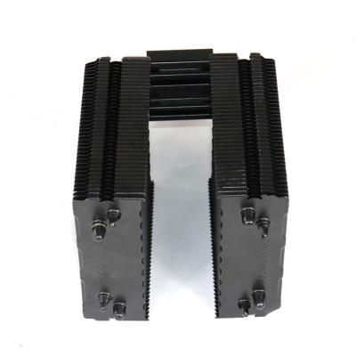 China Cooler Type Heatsink Zipper Fins Heat Pipe Zipper Fin Use For CPU for sale