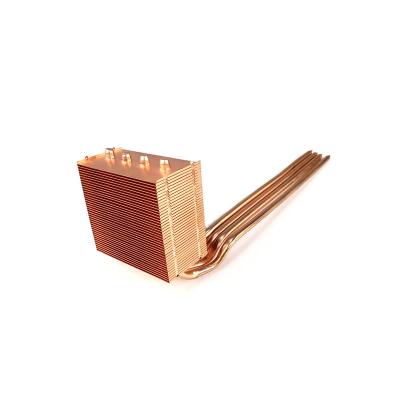 China Power Supply Heatpipe CPU Copper Heatsink With Copper For Thermal Electronic Cooling for sale