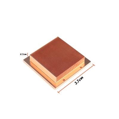 China Aluminum Copper Heatsink Fold Out Fin Slim Heatsink Radiator for sale