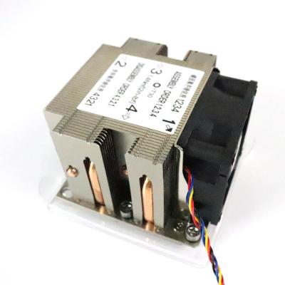 China 205W Rectangular Aluminum Computer Case 2U Server Cooling Heatsink for sale