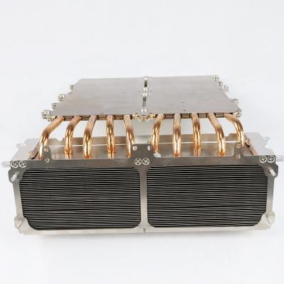 China Electronic Power Supply Heatsink Extrusion Aluminum Profile Bent Fin Heatsink Supplier for sale