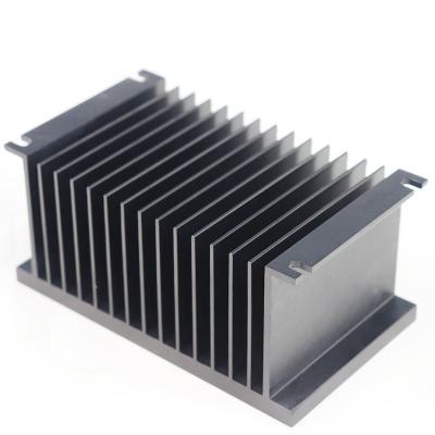 China Manufacturer Aluminum Extrusion Heatsink Factory End Anodized Black Heatsink for sale