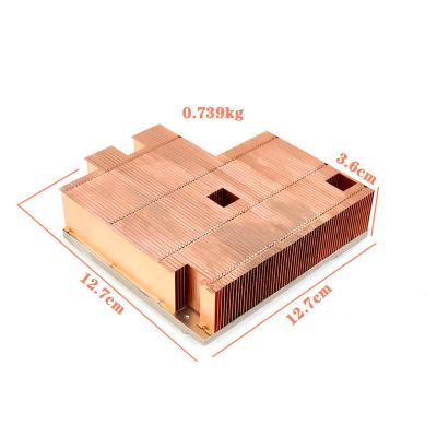 China Heatsink OEM Customized Copper Casting Solder Heatsink for sale