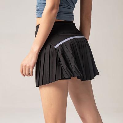 China SKIRTS fashion women double-layer sports skirts running with pockets pleated tennis skirt for sale