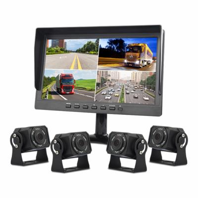 China Bus 7 Inch Monitor 4 Inch Cam 1080p Vehicle Truck Night Vision Rear View Camera Support SD Card Recording Car Dashboard for sale