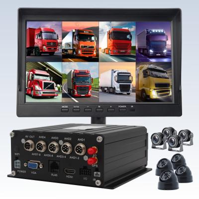 China Hot-selling 8CH 1080P H.264 MDVR HDD Built-in Siren Vehicle Truck Mobile DVR Control System for sale