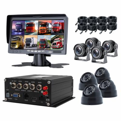 China Built-in Siren 8CH HDD MDVR H.264 WIFI 4G GPS Car Security CCTV Camera System for sale