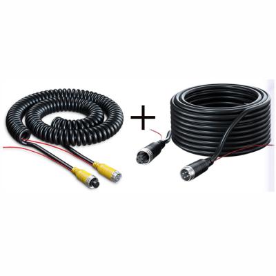 China Bulk Whole Cable 5M 7M 10m 15M 20M Aviation Plug Car Factory Extension 4 Terminal For Mobile DVR Bus Camera LCD Monitor for sale