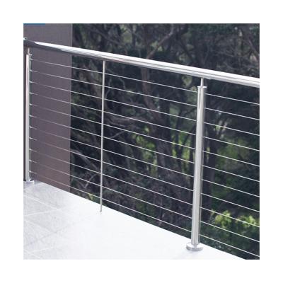 China 130*90*1100cm Modern Simple Black Cable Railing Systems For Balcony And Staircase for sale