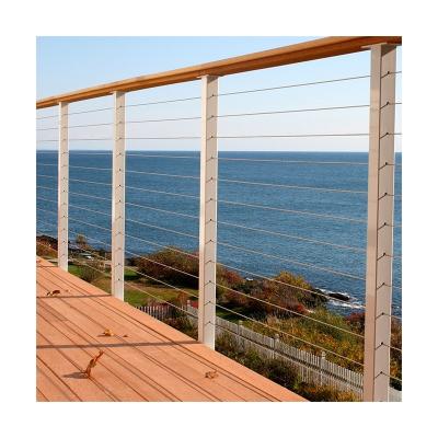 China Modern Aluminum /Stainless Steel 316 Cable Railing Handrail Railing For Decks for sale