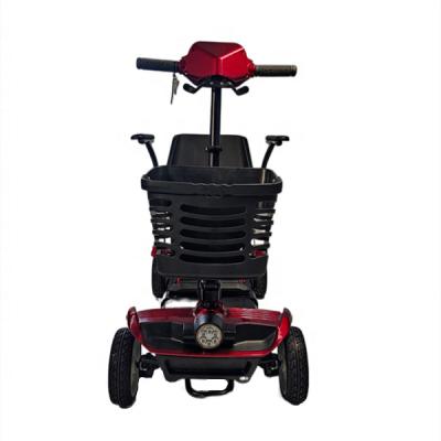 China Factory PE0609 Foldable Lightweight Disabled Handicap 19KG 4 Wheel Electric Mobility Scooter Small Size Disabled Front And Rear: 7