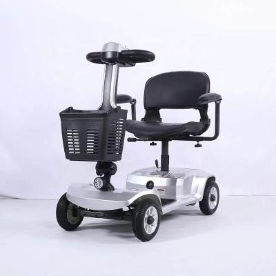 China PE0601B Long Electric Folding Four Wheel Scooter Unisex Motor Four Wheel Travel Mobility Scooter For Older Personal Handicap for sale