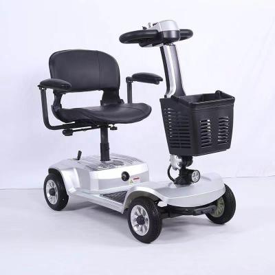 China PE0601B 250w 4 Wheel Electric Foldable Mobility Scooter For Elderly Auto Scooter Electric Scooter 12a Battery Brake System: Magnetic Brake for sale