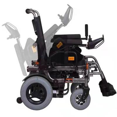 China Unique Full Suspension Ensure Comfortable Riding Dual Control Folding Electric Wheelchair PE0107 Remote Control Automatic Power Wheelchair for sale