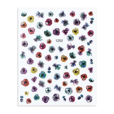 China Laser Cut 2021 Hot 12 Designs Nail Stickers Private Label 3D Acrylic Gel Polish Gel Nail Sticker New for sale