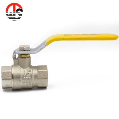 China General Inch 2 Inch Forged Brass Standard Port 400WOG Mini Water Gas Ball Valve Nickel Plated for sale