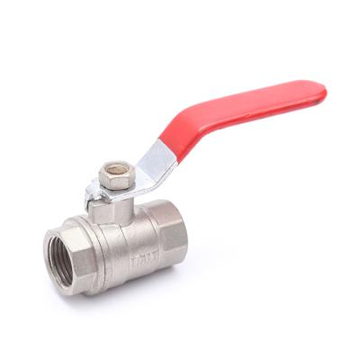 China FXF BSPP General Thread Bass Body Nickel Plated Brass Sanitary Forged Ball Valve Price for sale