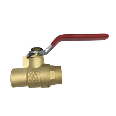 China General Port CXC Forged Brass 600 Full 1/2 Gauge Weld Weld Ball Valve for sale