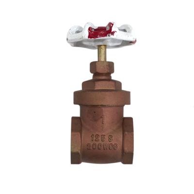 China General Chinese Manufacturer Bronze Color 125S 200WOG TOYO Type Brass Gate Valve for sale