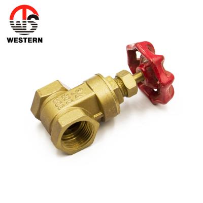 China General 1 Inch Brass Thread Forged Steel Body 600 WET Handle Stem PN16 Gate Valve for sale