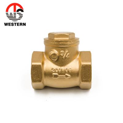 China General FxF PN20 200WOG Manual Sand Blown Non-Return 1/2 Brass Horizontal Oscillation Mini Check Valve for sale