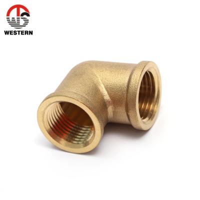 China HPb582A/HPb57-3/CW617N/C37700 Customized Size Connector Tube Female Elbow Forged Brass Sanitary Pipe Fittings for sale