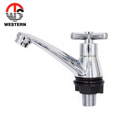 China Brass Metered Faucets Basin Sink Mixer Kitchen Bib Taps Bib Faucet Tap for sale