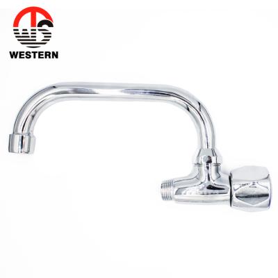 China Sense Faucets Factory Wholesale Single Deck Sink Faucet Cold Water Kitchen Faucet Wall Mounted Mixer for sale