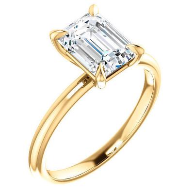 China CLASSIC Vintage Cut 14k Yellow Gold Old Gemstone European Vintage Style Moissanite Engagement Ring for sale