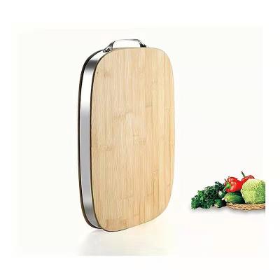 China Sustainable Creative Customized Wooden Square Chopper Cutting Board With Drip Groove for sale