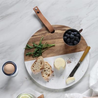 China Sustainable Marble Chopper Bamboo Cutting Board for sale