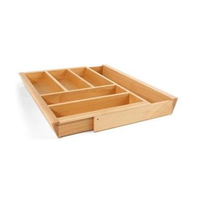 China Home Sustainable Combo Expandable Bamboo Kitchen Utensil Wooden Drawer Organizer for sale