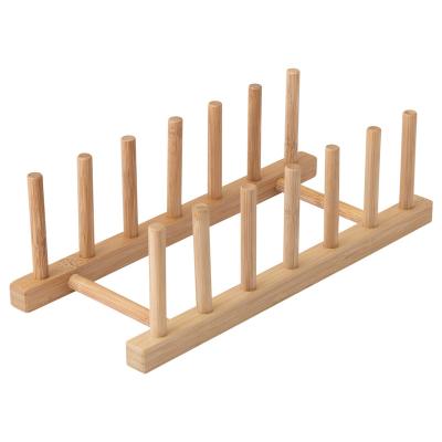 China Sustainable Bamboo Folding Square Kitchen Dish Dish Drain Rack Organizer Over Sink Dish Drying Rack for sale