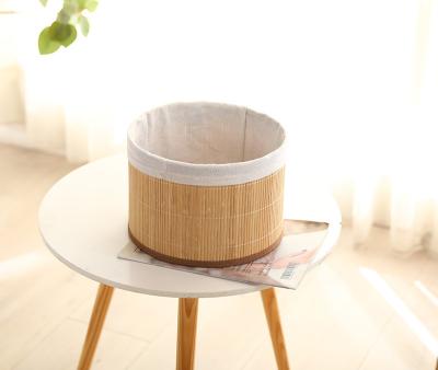 China Natural Bamboo Weave Stocked Mini Storage Baskets From 100% Factory Supply for sale