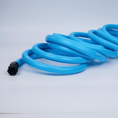 China Adjustable BPA FREE FLEXPERT Polymer Drinking Water Hose Hybrid Safe For RV & Sea Sky Blue for sale